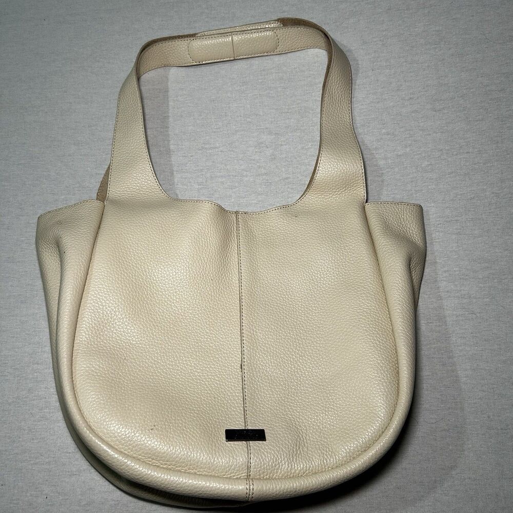 Vince Camuto Maybl Tote in cream, featuring soft, pebbled leather